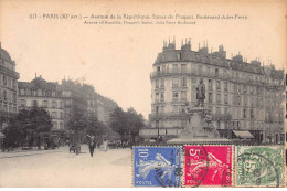 PARIS - Avenue De La République - Statue De Floquet - Boulevard Jules Ferry - Très Bon état - Arrondissement: 11