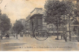 PARIS - La Porte Saint Martin Et Le Boulevard Saint Denis - Très Bon état - District 10