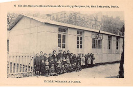 PARIS - Compagnie Des Constructions Démontables Et Hygiéniques - Rue Lafayette - Ecole Foraine - Très Bon état - Arrondissement: 09