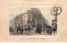 PARIS - Faubourg Saint Martin Et Rue Lafayette - Très Bon état - Distrito: 09