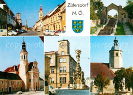 73602414 Zistersdorf Hauptstrasse Altes Stadttor Pfarrkirche Dreifaltigkeitssaeu - Altri & Non Classificati