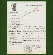 D-IT Regno D'Italia Barge Cuneo 1899 Espatrio In Argentina Di Militare Senza Nulla-Osta - Historical Documents