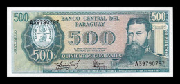 Paraguay 500 Guaraníes L.1952 (1982) Pick 206 Firma 5 Sc Unc - Paraguay