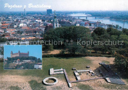 73602212 Bratislava Pressburg Pozsony Burg Stadtpanorama  - Slowakei