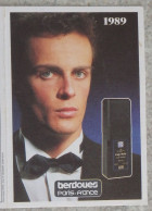 Petit Calendrier De Poche Parfumé 1989 Coiffeur Coiffure  Berdoues Cap Noir  Saint St Lô Manche - Tamaño Pequeño : 1981-90