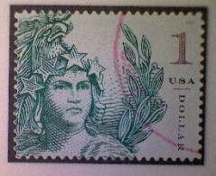 United States, Scott #5295, Used(o), 2018, Statue Of Freedom, $1.00, Emerald - Used Stamps