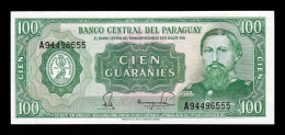 Paraguay 100 Guaraníes L.1952 (1982) Pick 205 Firma 4 Sc Unc - Paraguay