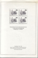 BERLIN 667 SD 1, Schwarzdruck 4erBlock, Salzburger Emmigranten, 1982 - Covers & Documents