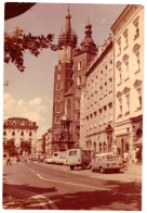 Main Market Square Kraków Poland Vintage Soviet Cars 1985 Unused Photo Postcard Publisher KAW/Krajowa Agencja Wydawnicza - Polonia