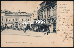 Porto * Armazens Herminios * Teatro Principe Real * Nº 23 Edição C. P. Cardoso * Circulado 1903 * RARO - Porto