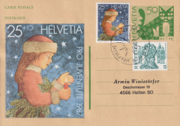 1990, Schweiz Ganzsache Zum: 218 Mit Zusatzfrankatur ⵙ 3027 Bern Bethlehem, Weihnachten - Enteros Postales