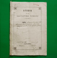 D-IT Regno D'Italia CATANIA 1906 CONTRATTO DOTALE Con 1 Marca Fiscale - Documents Historiques