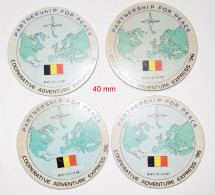 Militaria-BE-terre-insigne_accessoires_ONU_4 Jetons_21-03 - Hueste