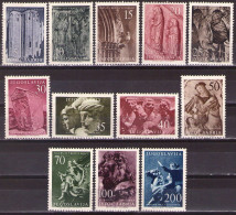 Yugoslavia 1956 - Art, Sculptures, Culture - Mi 776-787 - MNH**VF - Unused Stamps