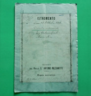 D-IT Regno D'Italia MILANO 1896 CONTRATTO MATRIMONIALE Con 1 Marca Fiscale - Documents Historiques