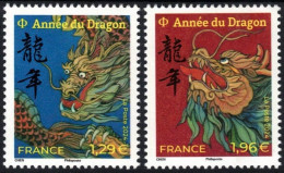 FRANCE 2024 - Nouvel An Chinois - Année Du Dragon - 2 Timbres PF  -   Neuf ** - Nuevos