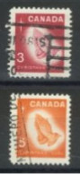 CANADA - 1966, CHRISTMAS STAMPS COMPLETE SET OF 2, USED. - Usati