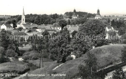 73601398 Schwarzenau Niederoesterreich Ortsansicht Mit Kirchen Sommerfrische Sch - Altri & Non Classificati