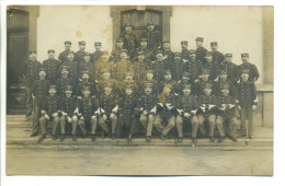 Carte Photo Militaria 1912 - Groupe De Soldats, Militaires, Uniformes, Elèves, Sous-Officiers, Officiers - Regiments