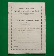 D-IT Regno D'Italia PAVIA 1914 COSTITUZIONE DI DOTE Con 1 Marca Fiscale - Historical Documents