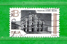 Italia ° -  2016 - Piazze D'Italia - Piazza Del DUOMO.  MILANO. Unif. 3763. Usato. - 2011-20: Used