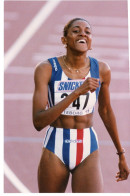 Lot De 3 Photos Originales . ATLETHISME  MARIE JOE PEREC   Championne Du 400 Metres  En 1995 - Deportes