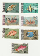 Tanzanie - Tanzania - Lot De 19 Timbres Les Poissons Les Animaux De La Préhistoire - Tanzanie (1964-...)