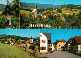 73600810 Hirschegg Steiermark Ortsansichten Kirche Felder Kapelle Hirschegg Stei - Autres & Non Classés