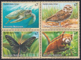 F-EX50185 UNITED NATIONS WIEN MNH 1998 WILDLIFE OWL BIRD BUTTERFLIES BEAR TURTLE.  - Other & Unclassified