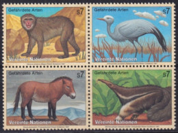 F-EX50183 UNITED NATIONS WIEN MNH 1997 WILDLIFE BIRD HORSE MONKEY.  - Other & Unclassified
