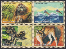 F-EX50180 UNITED NATIONS WIEN MNH 1993 WILDLIFE BIRD PELICAN SNIKE KARAKAL.  - Other & Unclassified