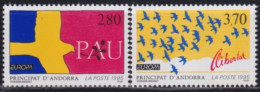 F-EX50139 ANDORRA MNH 1995 EUROPA CEPT PEACE PIGEON BIRD AVES.  - Columbiformes