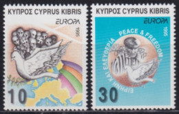 F-EX50138 CYPRUS KIBRIS MNH 1995 EUROPA CEPT PEACE PIGEON BIRD AVES HOLOCAUST.  - Tauben & Flughühner