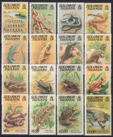 F-EX49792 SOLOMON IS MNH 1979 WILDLIFE FROG LIZARD COCODRILE SNIKE ONLY 16.  - Other & Unclassified