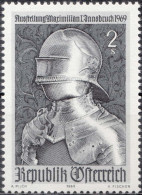 1969, Austria, Exhibition Maximilian I, Innsbruck, Armors, Expositions, Gothic, Heads Of State, MNH(**), Mi: 1302 - Nuovi