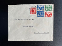 NETHERLANDS 1933 LETTER AMSTERDAM TO VELBERT 10-07-1935 NEDERLAND - Cartas & Documentos