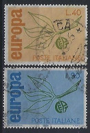 Italy 1965  Europa  (o) Mi.1186-1187 - 1961-70: Afgestempeld