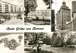 73600554 Bernau Berlin Wohnsiedlung Altstadt Stadtmauer Hungerturm Partie Am Was - Sonstige & Ohne Zuordnung