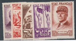 AC-286: FRANCE:  N°576/580** - Neufs