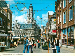 73600536 Middelburg Zeeland Lange Delft Met Stadhuis Fussgaengerzone Middelburg  - Autres & Non Classés