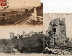 CPA -LE MOULINEAUX  - LE CHATEAU DE ROBERT LE DIABLE -TROIS CARTES - Autres & Non Classés