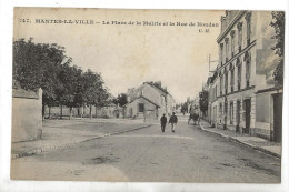 Mantes-la-Jolie (78) : La Rue De Houdan Prise De La Mairie En 1918 (animé) PF. - Mantes La Jolie