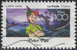 France 2023 Oblitéré Rond Used Disney 100 Ans D'histoires à Partager Peter Pan Y&T FR 2323 - Gebruikt