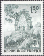 1966, Austria, Vienna Prater, Amusement Parks, Parks, MNH(**), Mi: 1204 - Nuovi