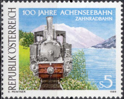 1989, Austria, Achensee Railway, Anniversaries, Lakes, Locomotives, Railways, MNH(**), Mi: 1962 - Ungebraucht