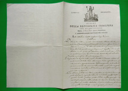 D-IT Repubblica Cisalpina 1797 MODENA - Documentos Históricos