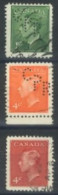 CANADA - 1949/50, KING GEORGE VI STAMPS SET OF 3, USED. - Oblitérés