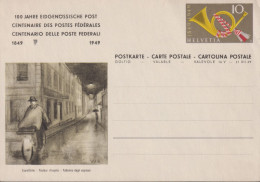 1949,Schweiz Postkarte Expressbote. Zum:CH 177-004 Posthorn, 100 Jahre Eidgenossenschaft - Entiers Postaux