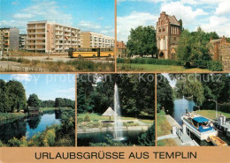 73600049 Templin Ringstrasse Stadtmauer Prenzlauer Tor Templiner Kanal Springbru - Templin