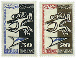 214252 MNH TUNEZ 1967 JUEGOS MEDITERRANEOS EN TUNEZ - Tunisie (1956-...)